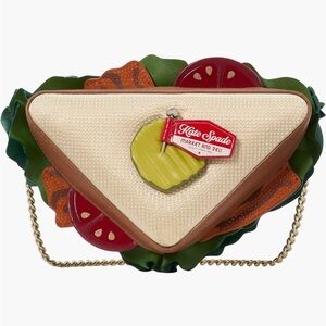 Kate Spade Glamwich Clutch with Red and Green Accents
